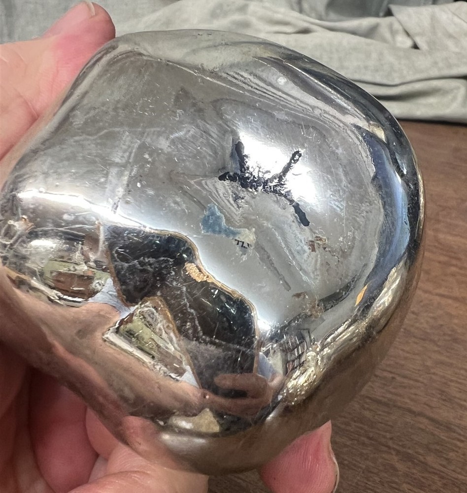 LOVELY SILVERPLATE TOMATO TABLE DECORATION 3" DIAMETER