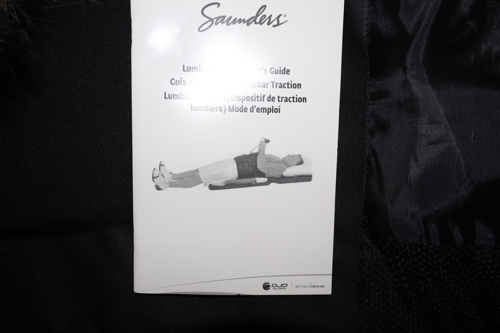 Saunder Portable Lumbar Traction Device w/Hand Pump in Case Free Shipping