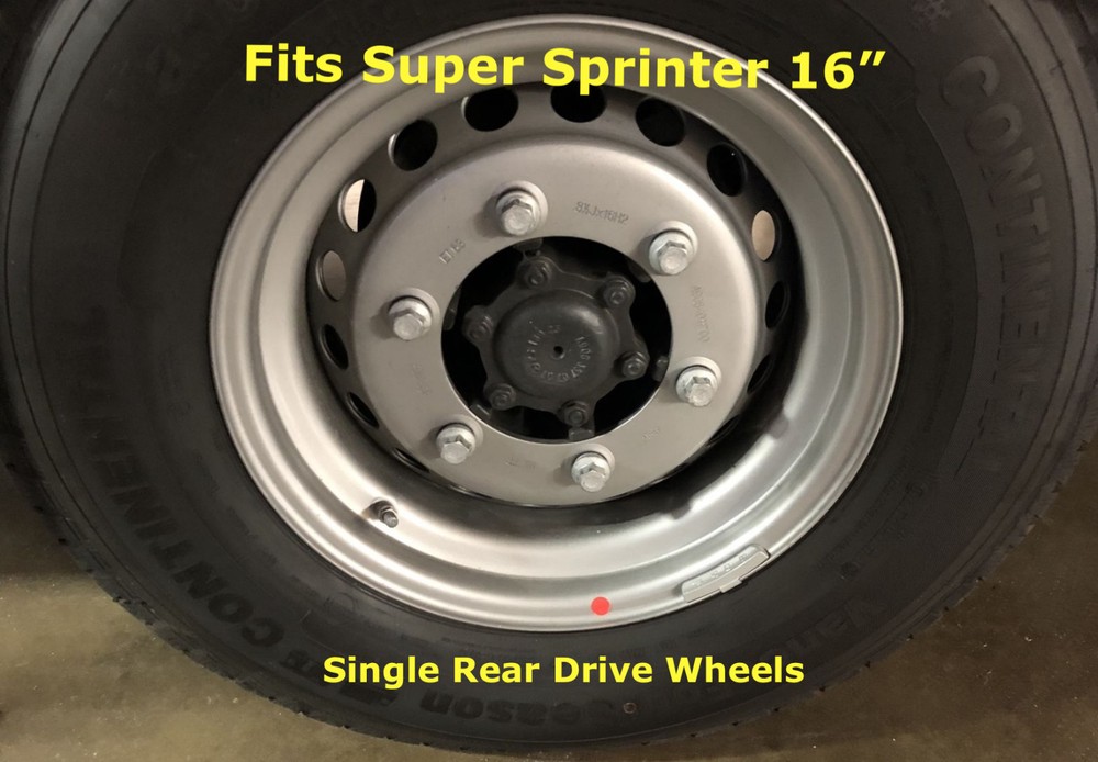 16" FREIGHTLINER SPRINTER SUPER SINGLE 2500 WHEEL SIMULATOR RIM HUBCAP COVERS ©