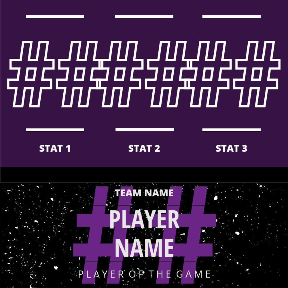 Custom Stats Sports Graphic