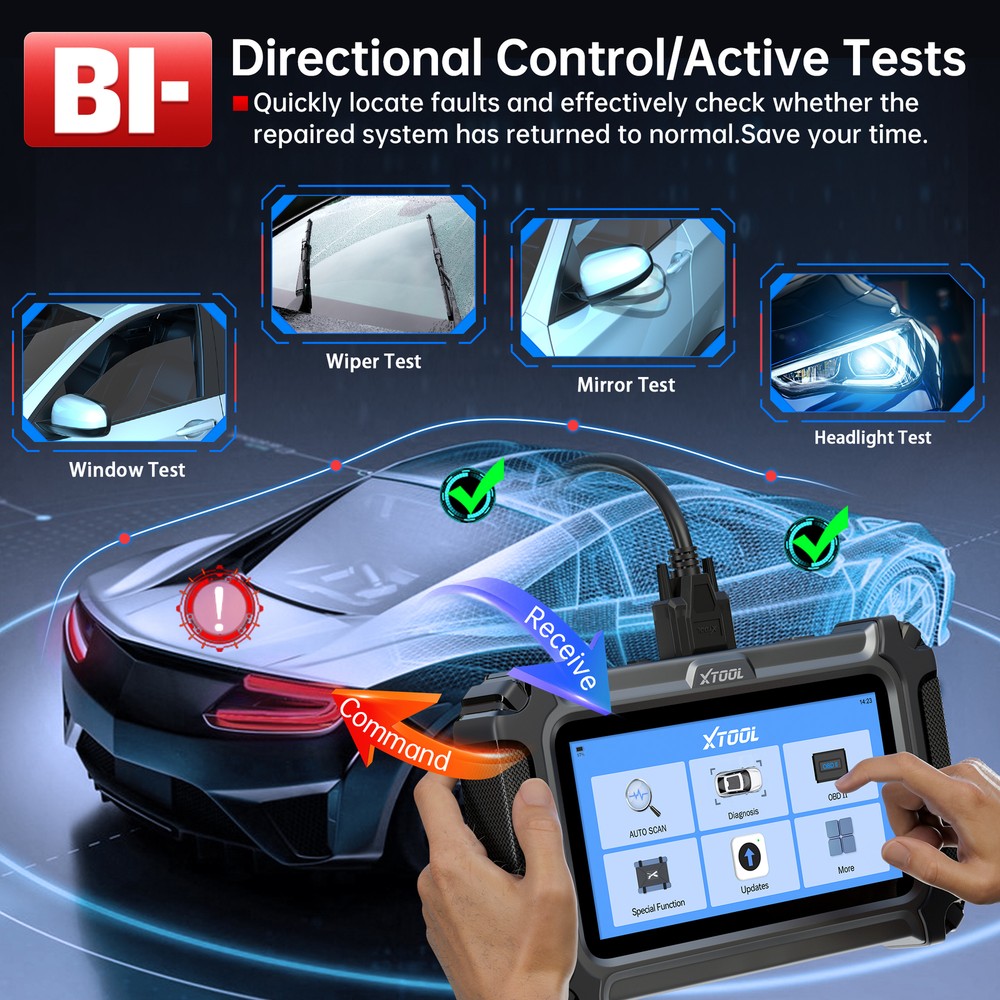 XTOOL IP500 For GM OBD2 Scanner All Systems Bidirectional Diagnostic Tool CAN FD