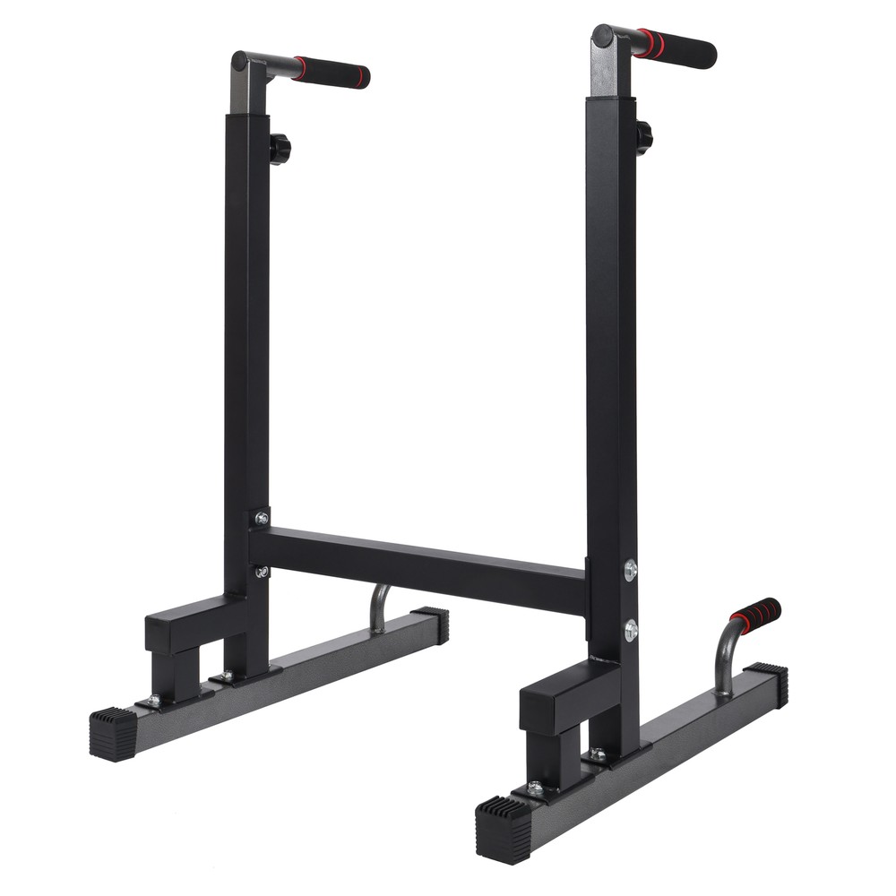 BalanceFrom Multi-Function Home Gym Exercise Dip Stand, 500lb Capacity, Black