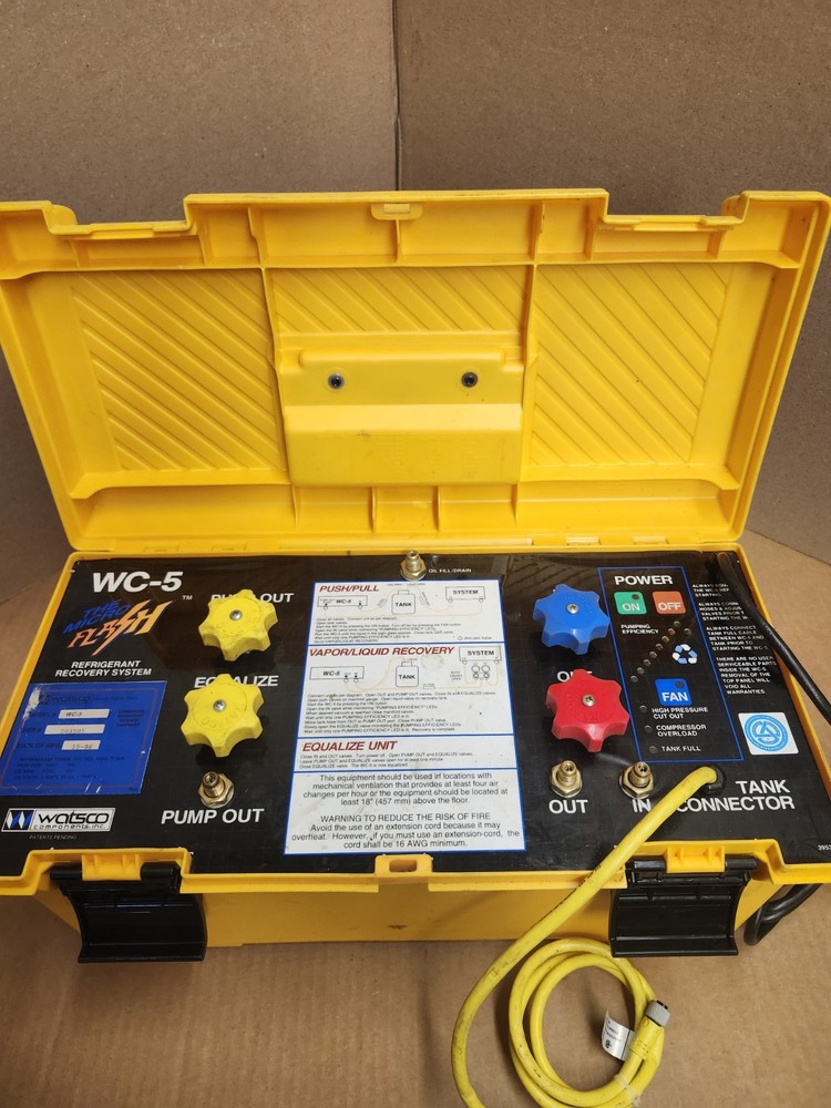 WATSCO MICRO FLASH REFRIGERANT RECOVERY SYSTEM WC-5