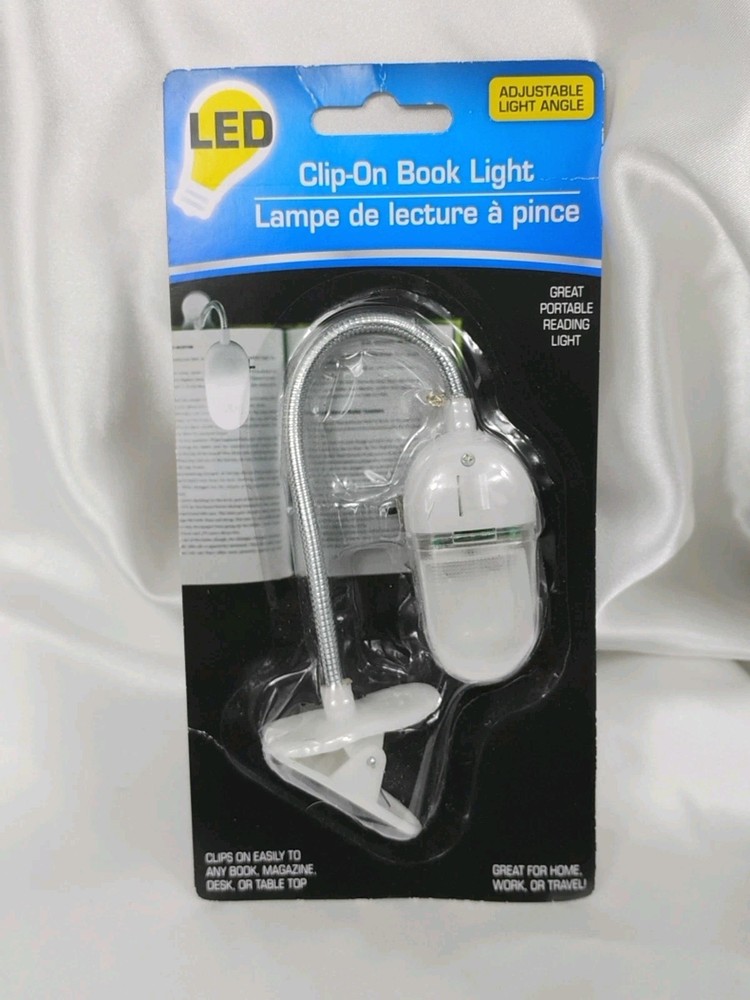 Clip-On Book Light - LED - Adjustable Light Angle - Portable Reading Light