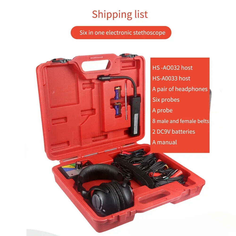 Electronic Stethoscope, Engine Transmission Abnormal Sound Test Detector