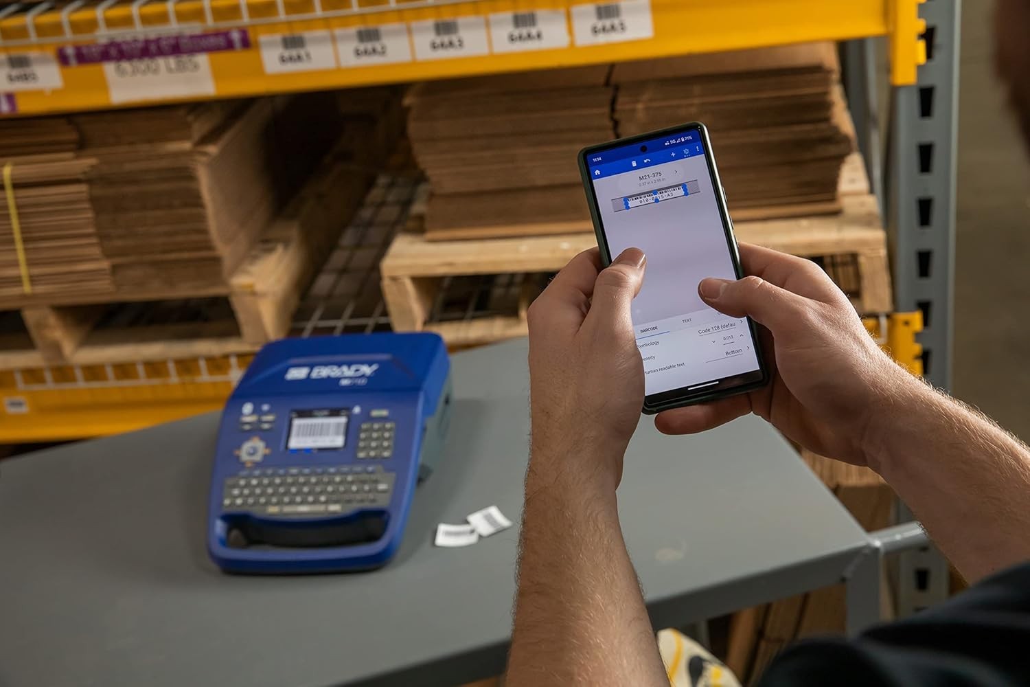 Brady M710-WB-KIT Bluetooth Wi-Fi Portable Label Printer w/ Hard Case bundle