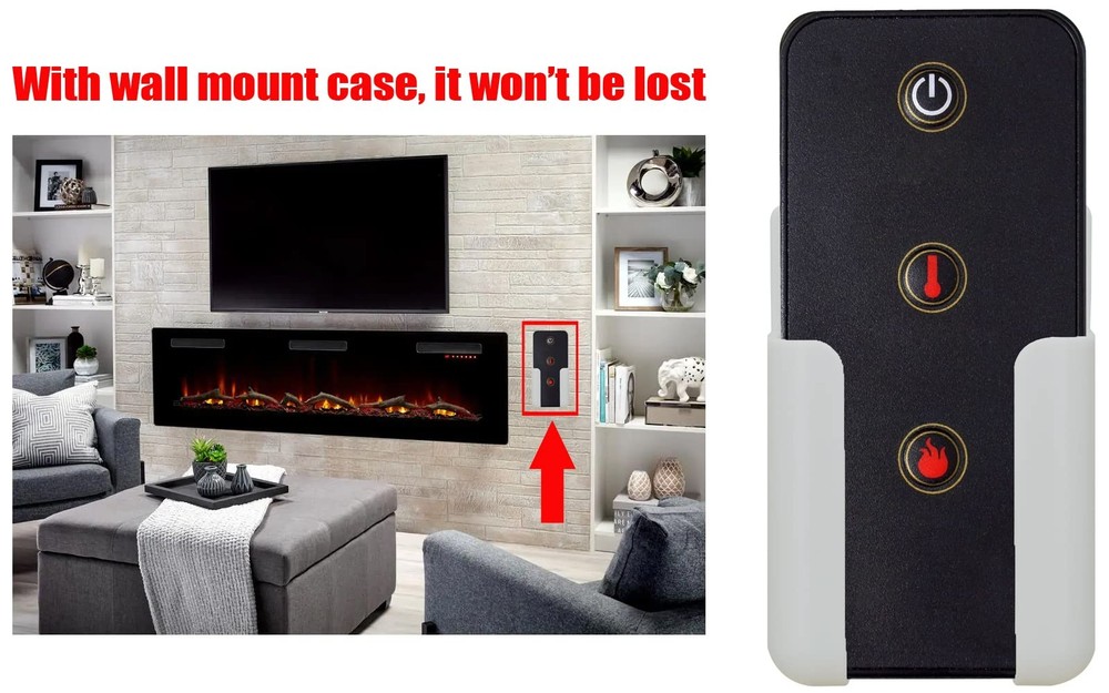 YAOHUIMI Replacement for Pleasant Hearth Fireplace Remote Control Model black