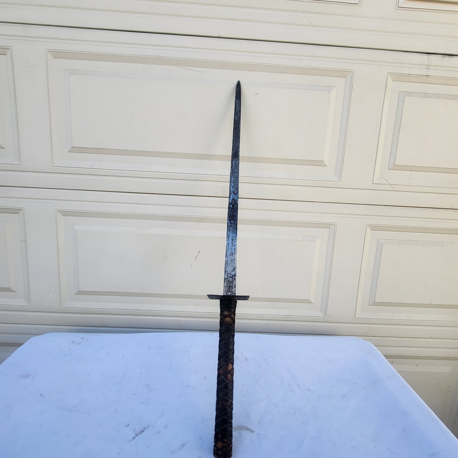 Very Unique Antique Toledo Spain Steel Sharp Sword