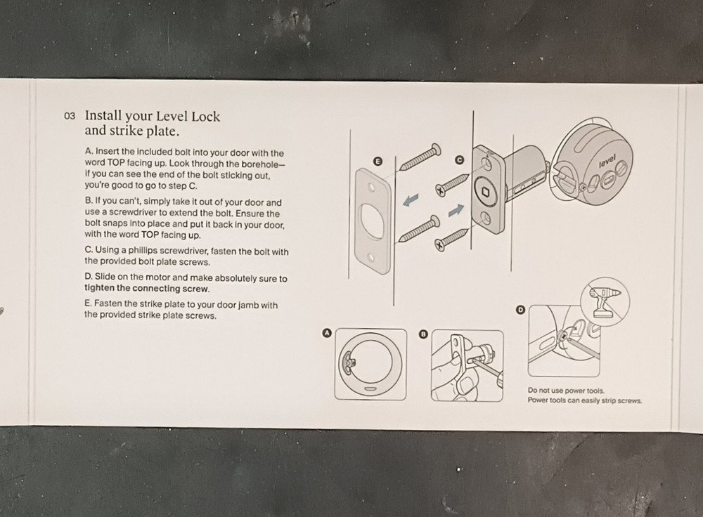 Level Lock Invisible Smart Lock Deadbolt Chrome, Alexa Ring Apple Compatible OBO