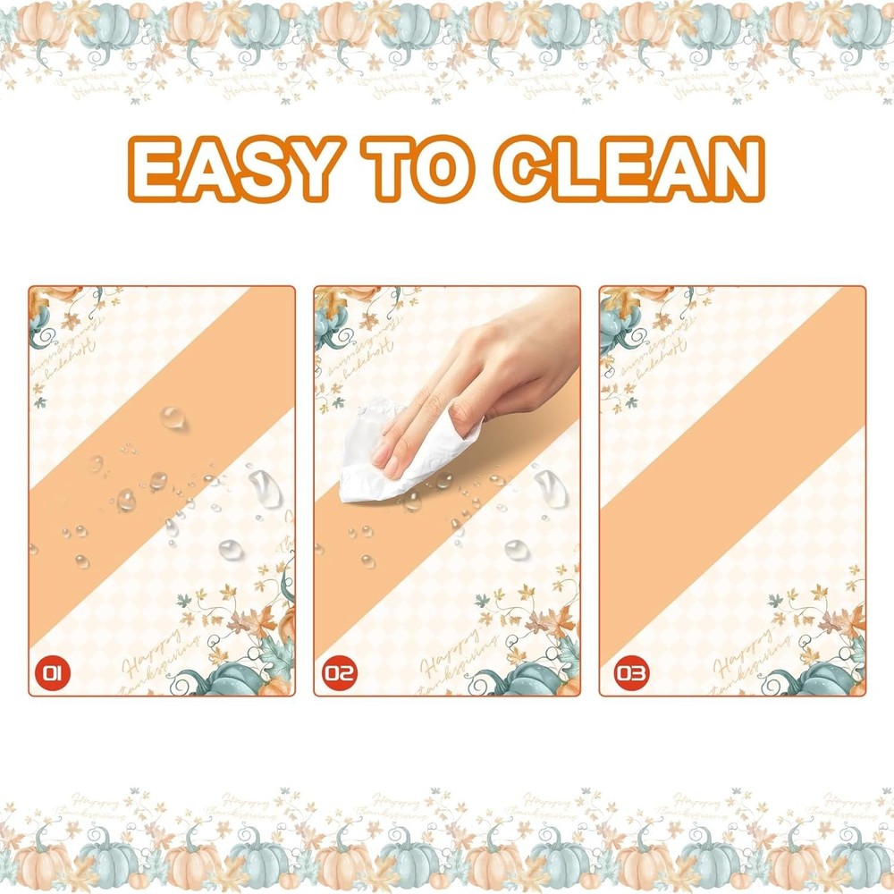 2 PCS Thanksgiving Disposable Tablecloths
