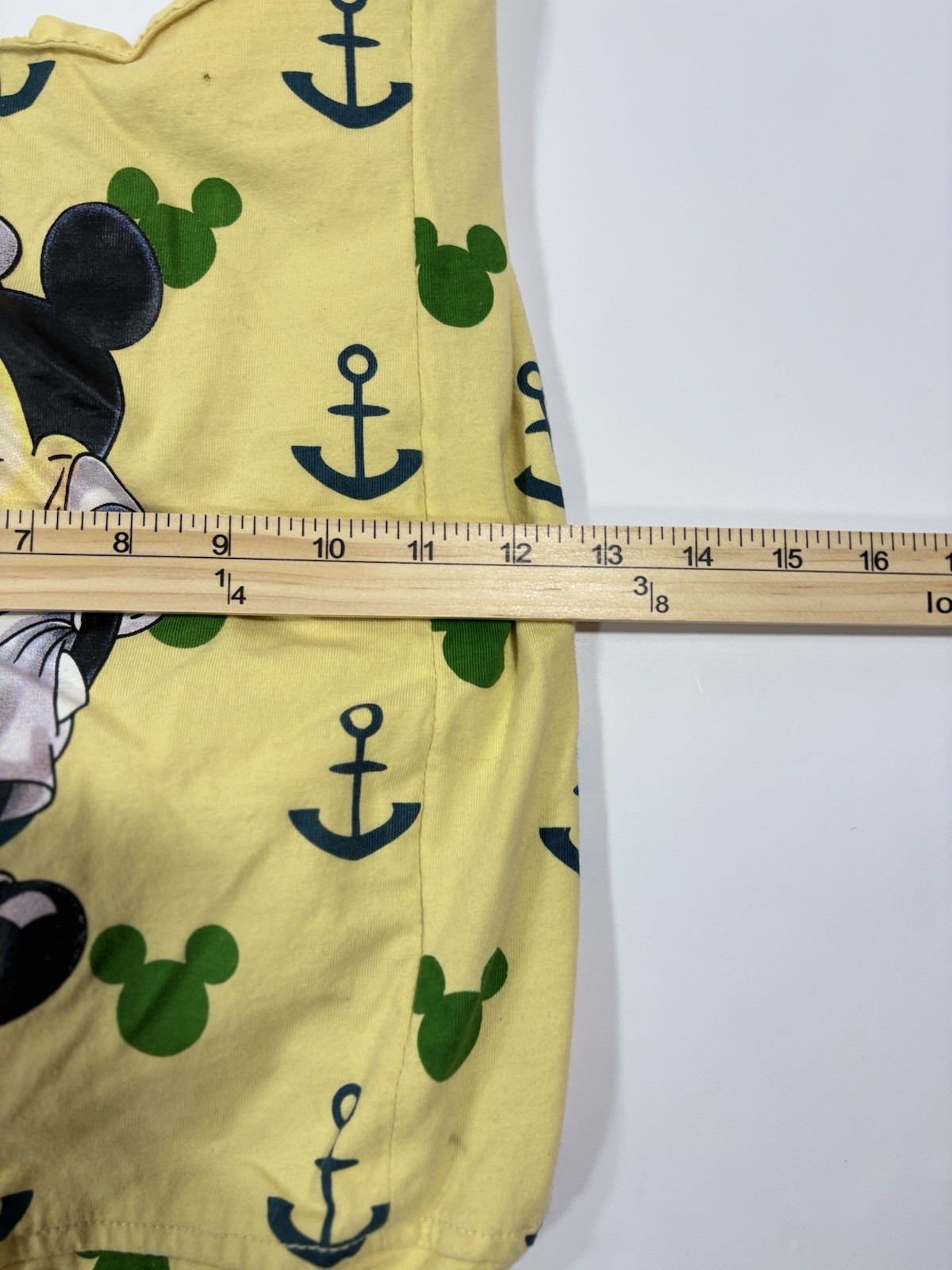 Mickey Mouse Tote Bag Disney World Disneyland Resort Yellow Anchors Rope Handle