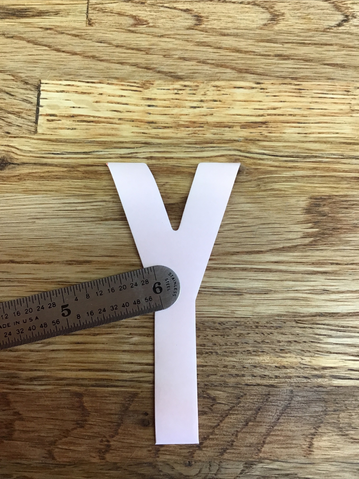 Firefighter / EMT Turnout Coat Reflective Iron-On Letter “Y” Orange/Red D-6