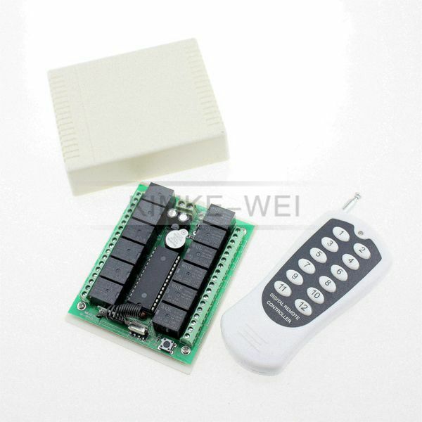 12 Channel Wireless Radio RF Remote Control System