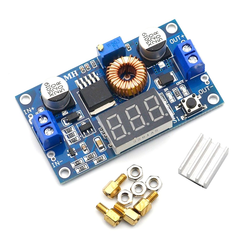 Convenient Operation Voltmeter Heatsink Standoffs DC-DC Step Down 5A Adjustable