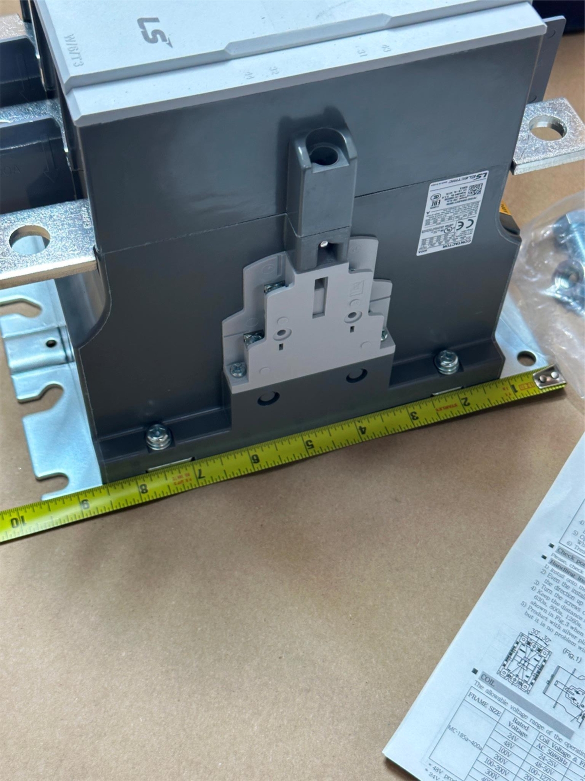 Metasol MC-400A 400A AC Contactor 3P Screw Type 100-240VAC 100-220VDC 2A2B