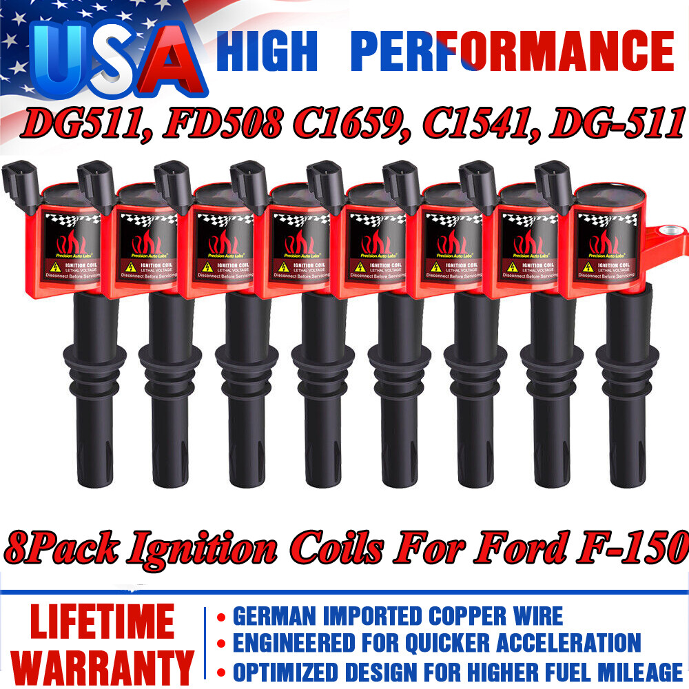 8Pack Ignition Coils For Ford F-150 4.6L 5.4L 2004 2005 2006 2007 2008 2009 2010