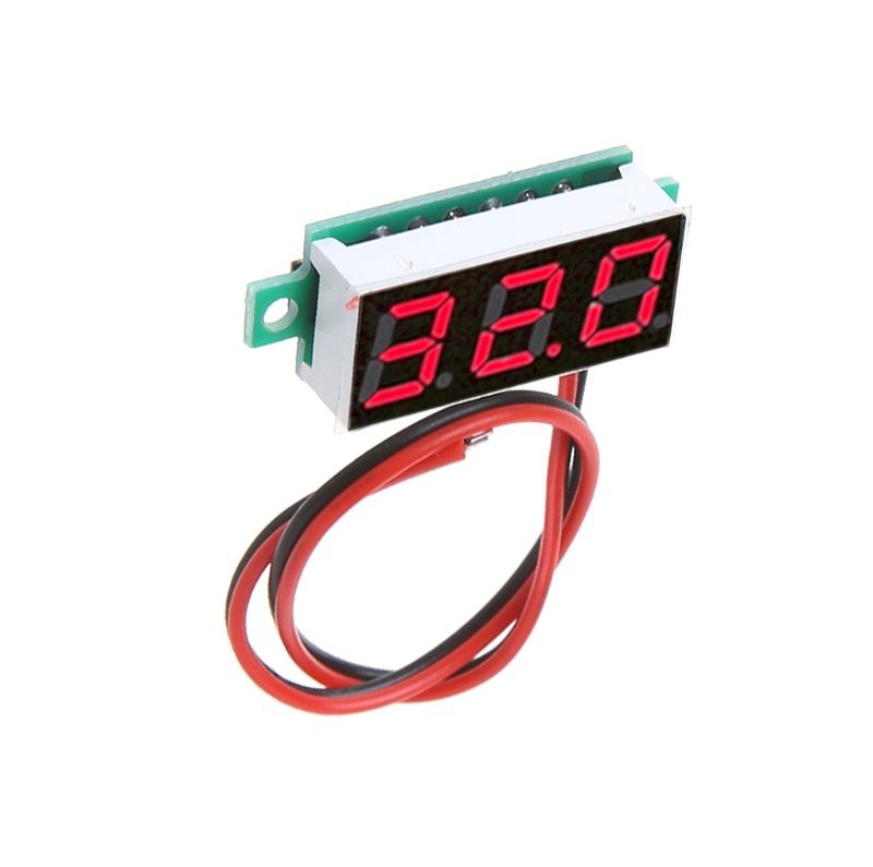 Two-Wire 0.28" LED Digital Display Voltage Tester DC Meter Voltmeter DC2.5V～