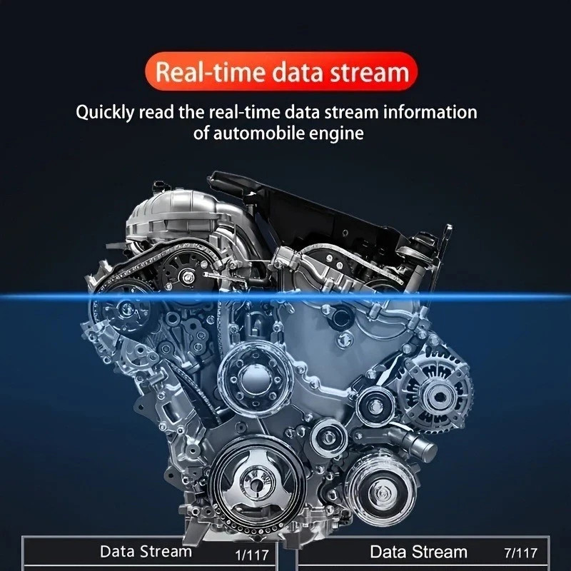 Engine System ​V519 Battery Tester Car OBD2 Code Reader OBD II EOBD Scanner Tool