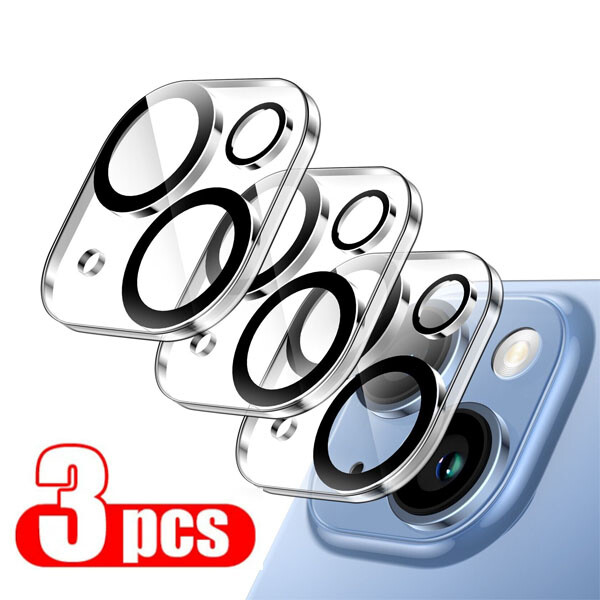 Camera Lens Protector For iPhone 15 14 13 12 11 Pro Max Min Tempered Glass Cover