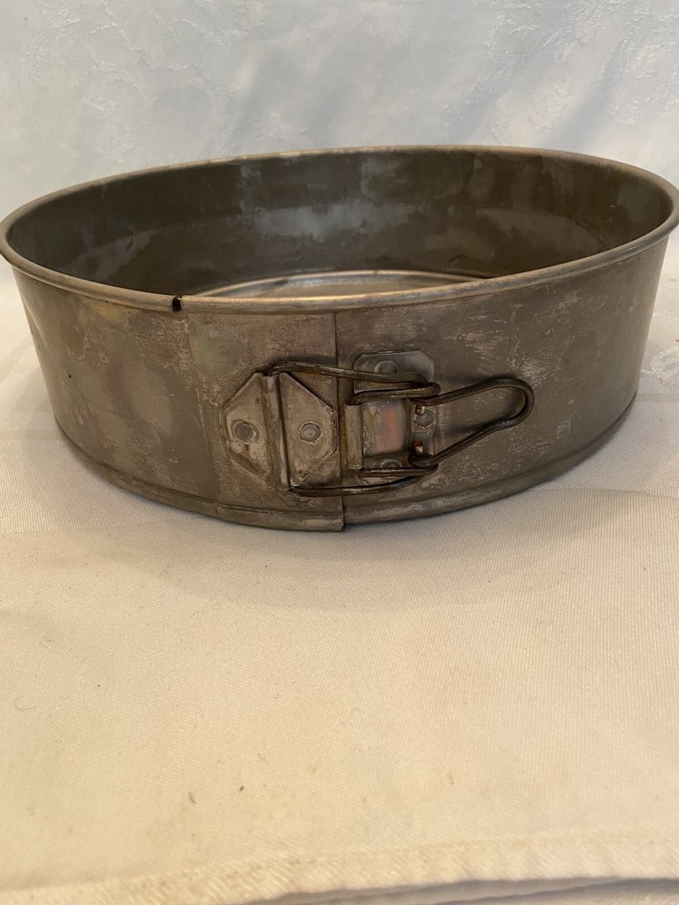 Vintage No Name Aluminum 10" SPRINGFORM Flat Insert 2 7/8" Deep