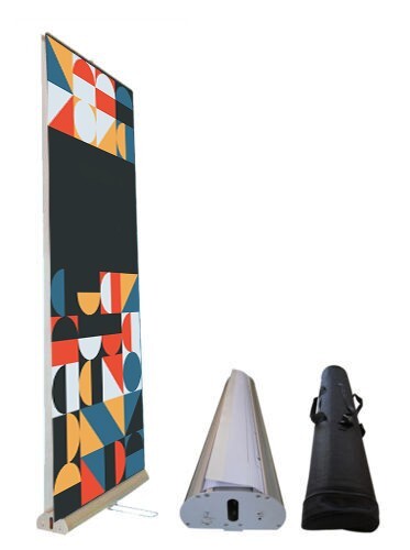 Deluxe retractable banner double-sided (47"x80")