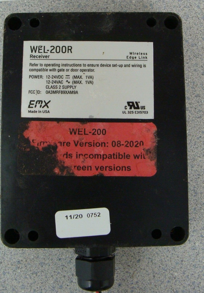 EMX WEL-200R Wireless Edge Link Gate Edge Receiver Only
