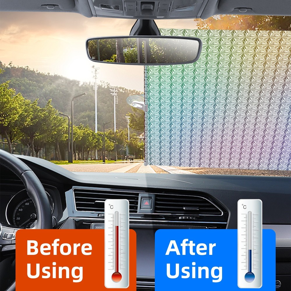 Retractable Car Auto Front Windshield Sun Shade Window Cover Roll Curtain Visor