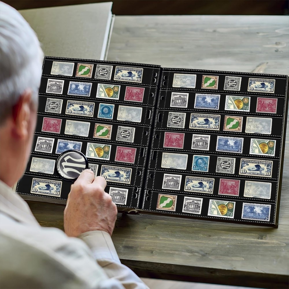 20 Sheets Stamp Pages Collector Stamp Collecting Album Binder Standard 9 Hole