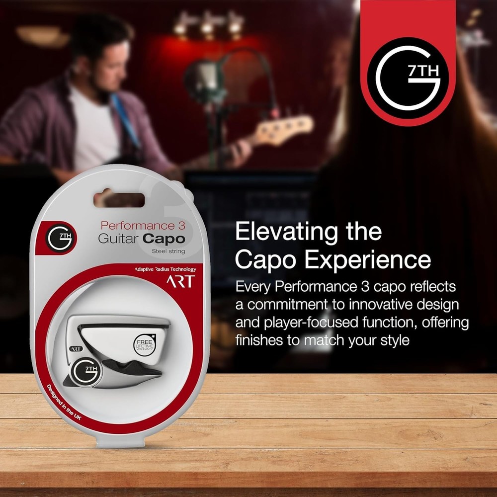 Guitar Capo - Steel String Silver - Adaptive Radius Tech