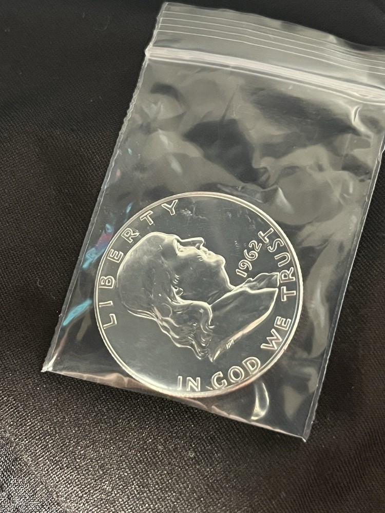 1962 BEN FRANKLIN HALF DOLLAR *UNCIRCULATED 90% SILVER PROOF*