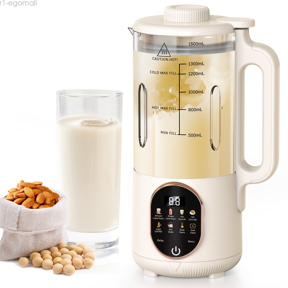 50oz Nut Milk Maker Machine, 10 in1 Automatic Plant Based Milk Maker,Delay Start