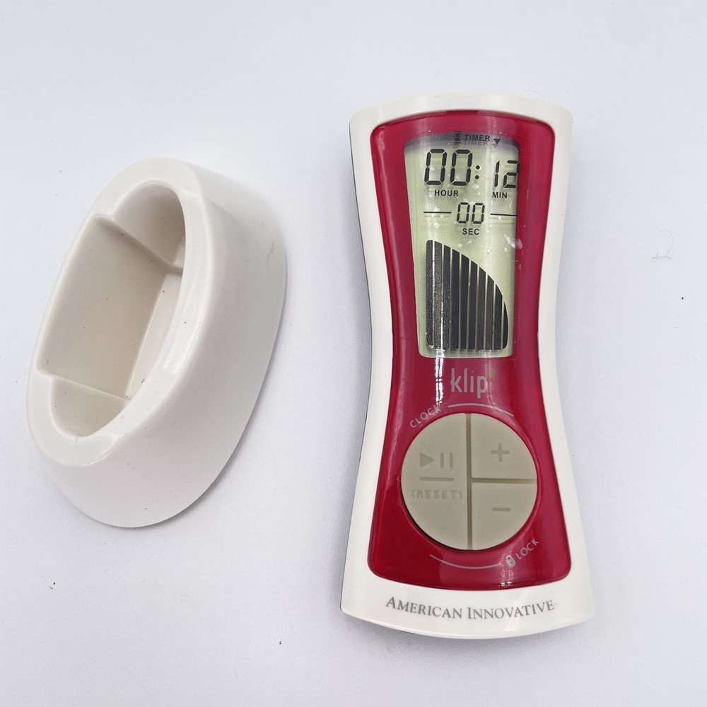 American Innovative Klip Timer Model KT08PR-US Pepper Red Digital Clock 2009