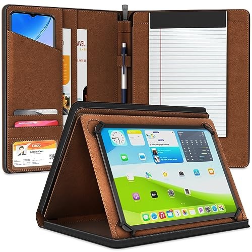 Black Padfolio Case – Tablet for 8.5" to 11" Tablets