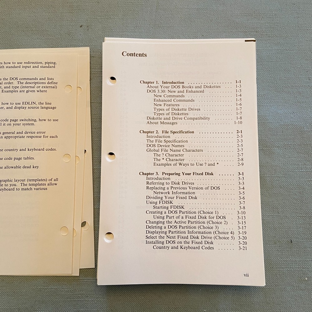 IBM Disk Operating System Version 3.30 Reference 1st Ed. 1987 Programming Family