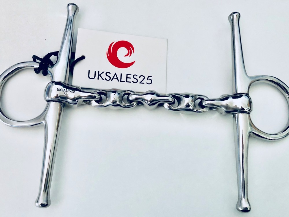 Full Cheek Waterford Snaffle Bit Stainless steel (UKSALES25®)*SAME DAY DISPATCH*