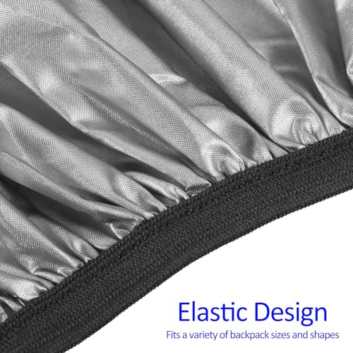 2 Pack Backpack Rain Cover - Waterproof Lightweight Cover with Vertical