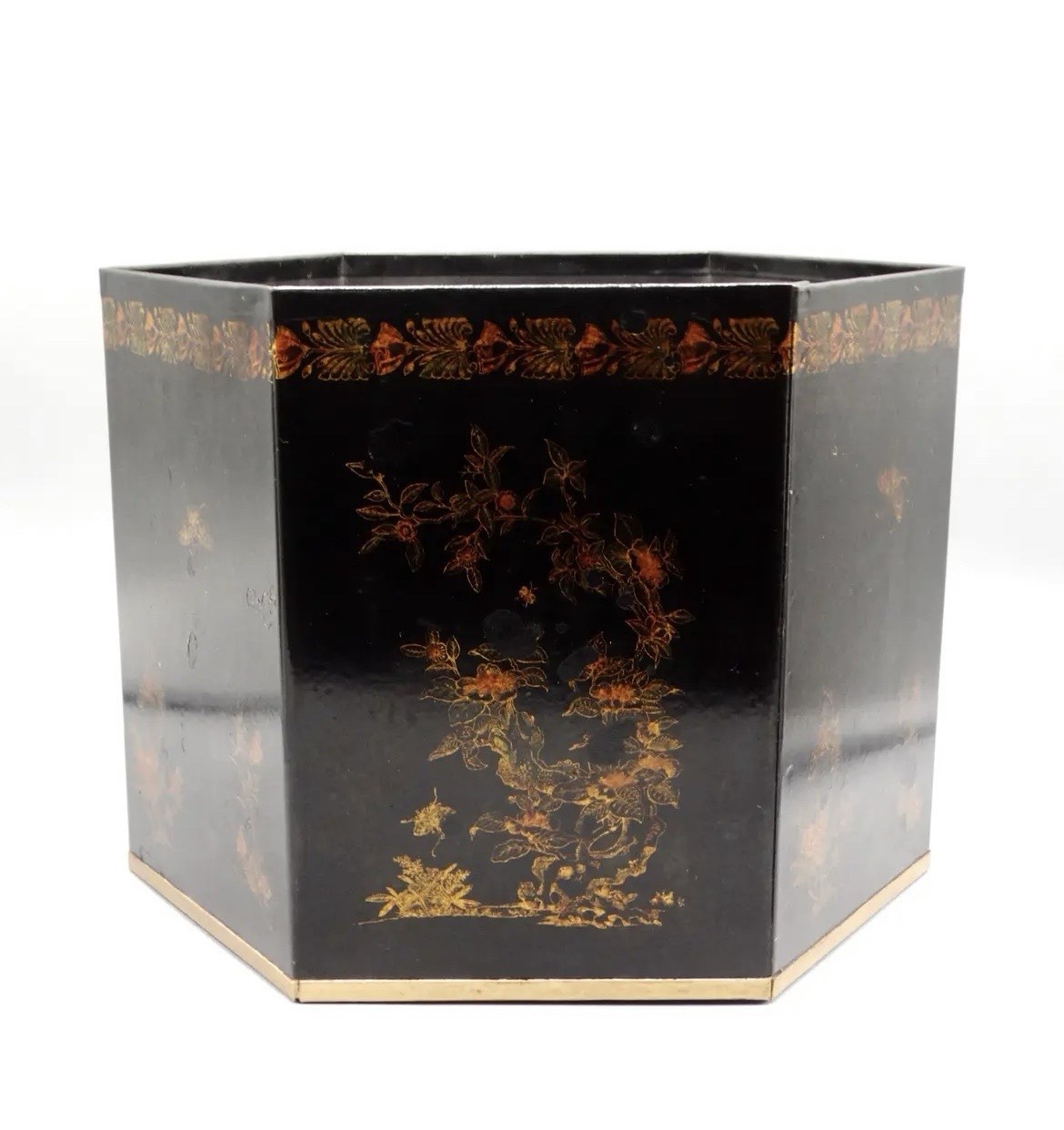 Italian Regency Style Toleware Jardinieres Preserved Boxwood Pair Gumps