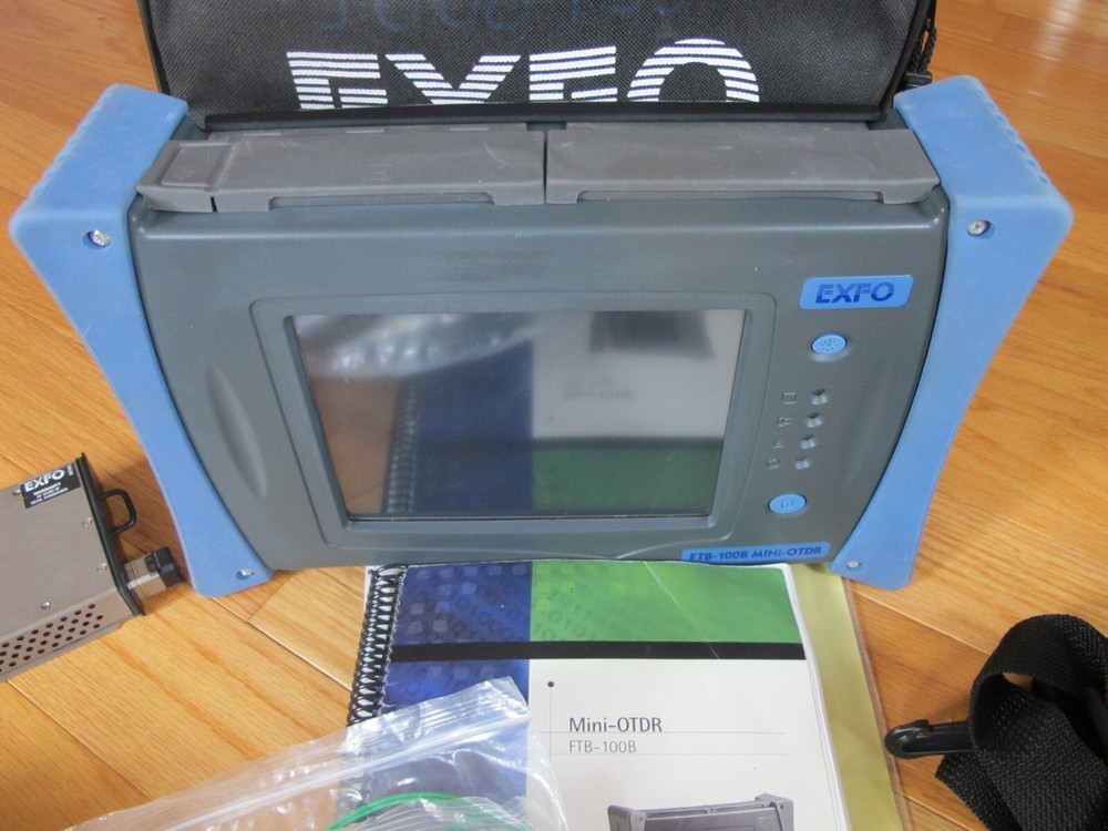 EXFO FTB-100B mini OTDR Test System w case / Accessories / FTB-7223B-B-EI Module