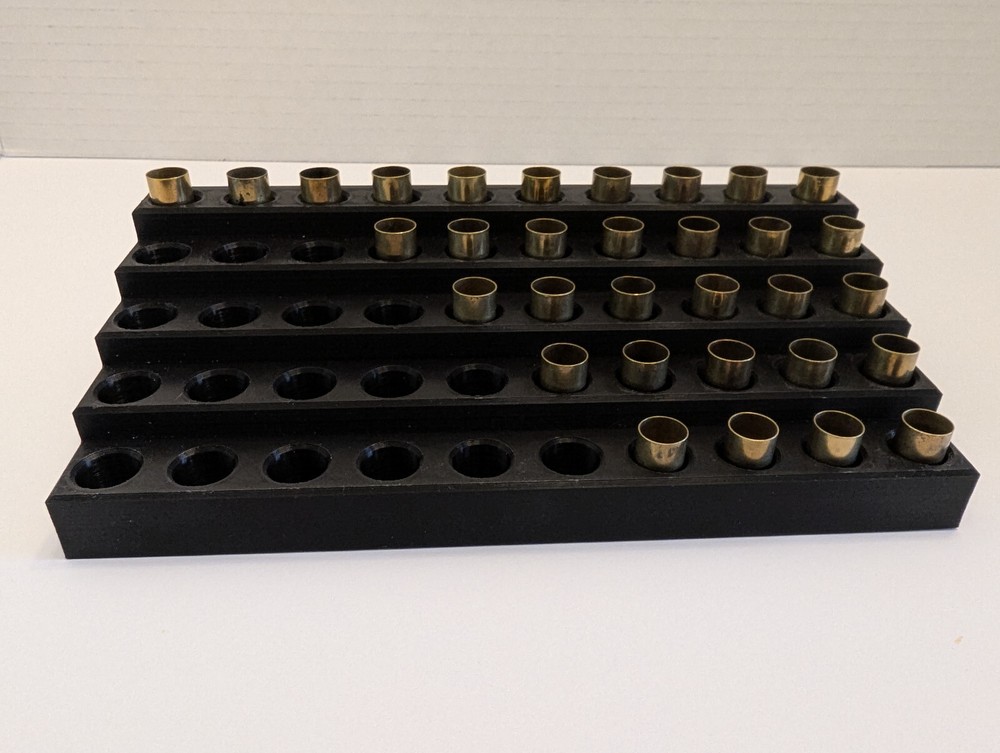 Custom 3D Reloading Tray 9mm, 50-Round Stepped | Color Choice + Text