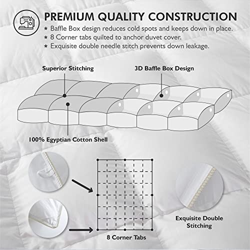 Luxurious White Solid Medium Weight Queen White (Medium Weight) / All-season