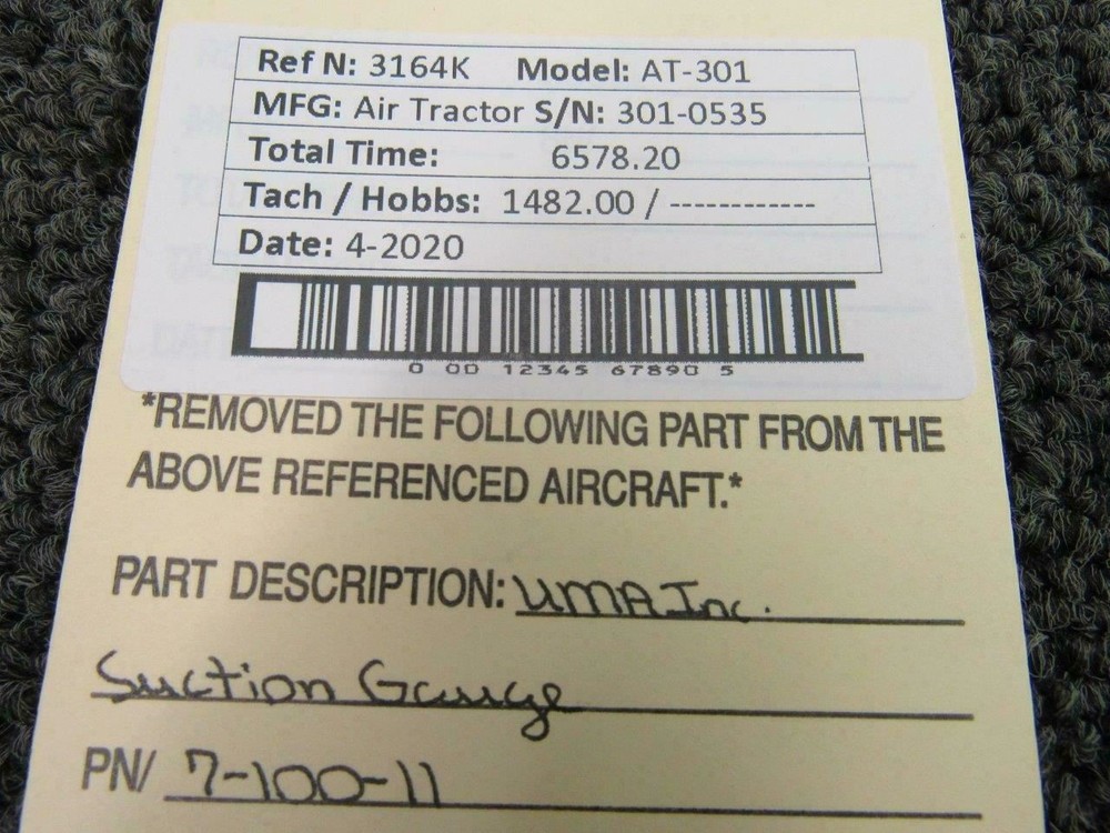 7-100-11 UMA Suction Indicator