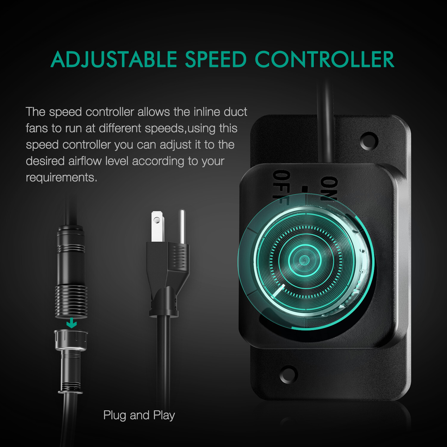 Mars Hydro 4" 6" Inline Fan Ventilation Duct Kit/Carbon Filter for Grow Tent Kit