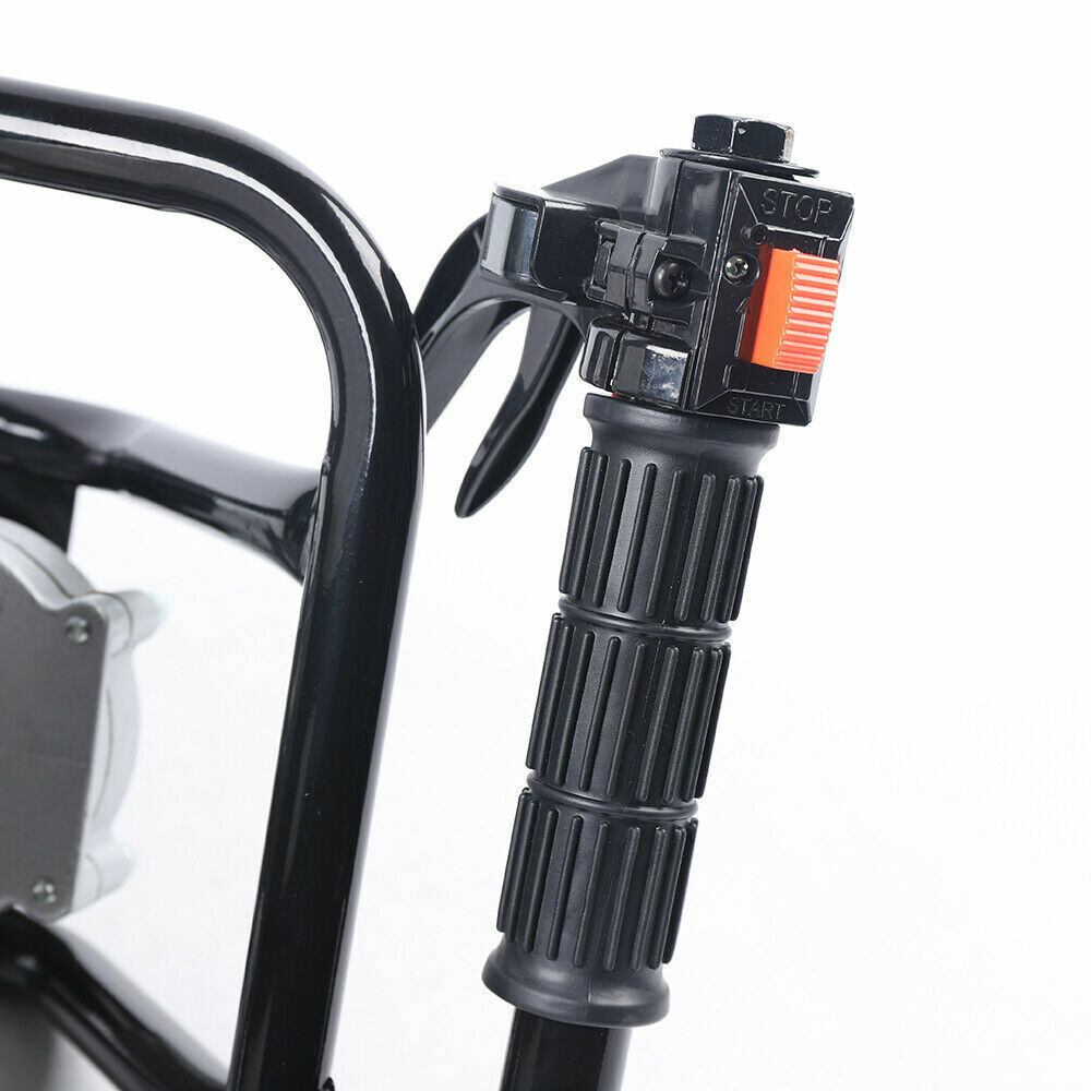 52CC Gas Powered Earth Auger Post Hole Digger with 2 Drill Bits