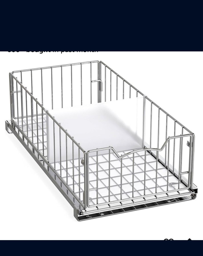 Wire Organizer Basket Chrome