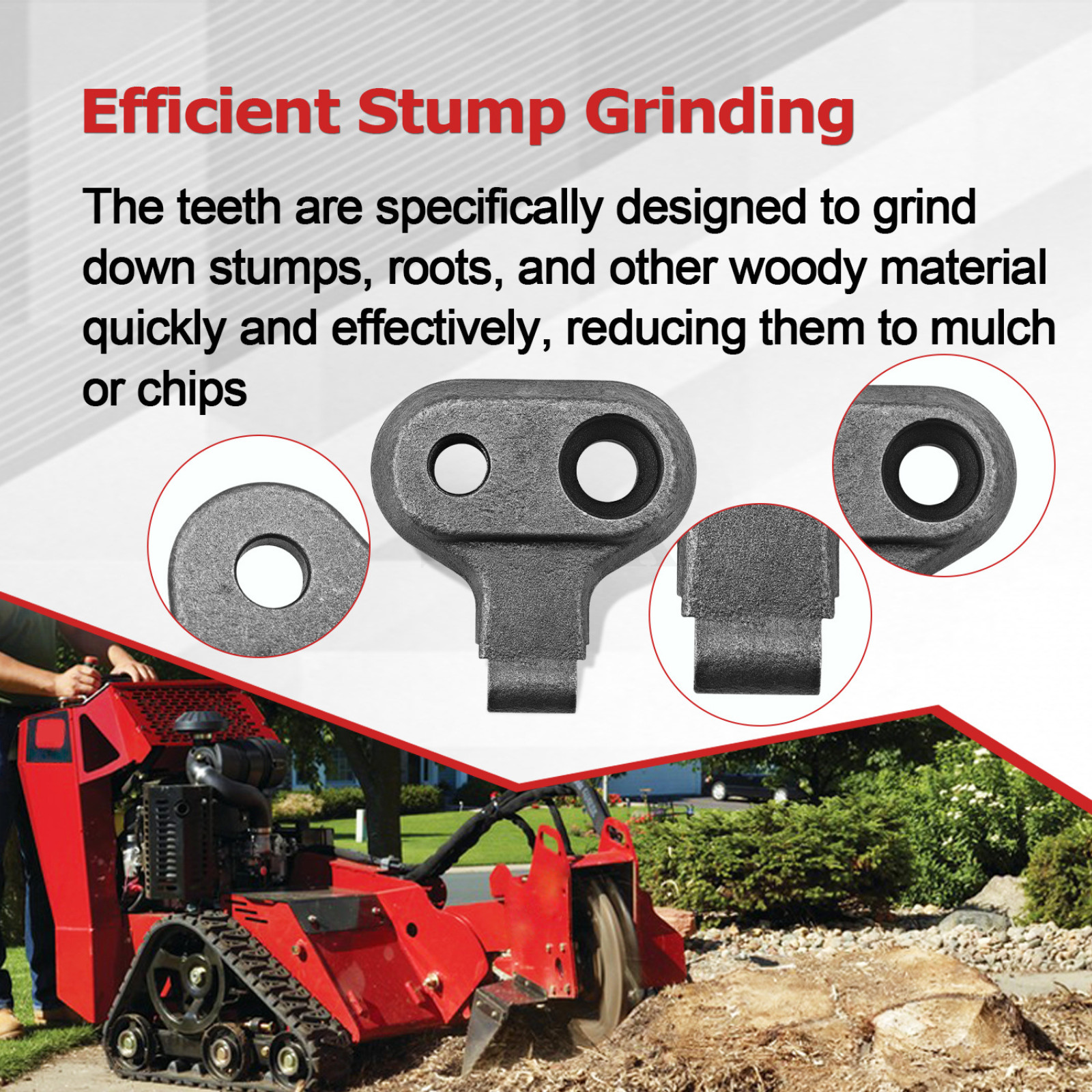 For BARRETO SG30 Stump Grinder Teeth Kit W/ 2-1/4" BOLTS Replace Grinder Teeth