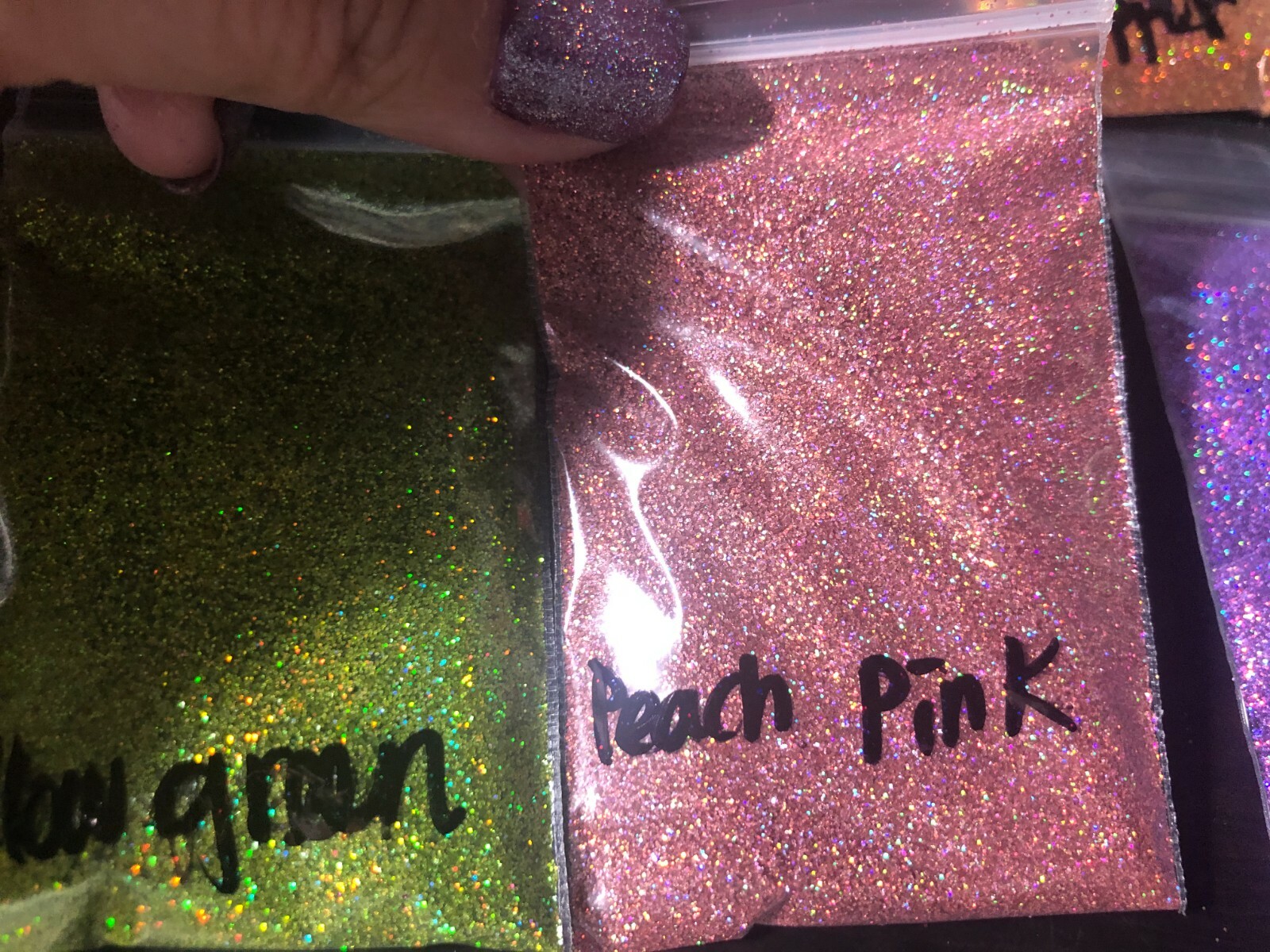 0.2MM Holographic Hexagon fine glitter You Choose Color Nail Art USA