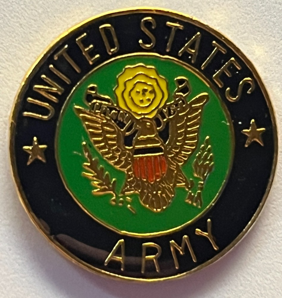 US Flag And Army 4 Lapel Pin Set