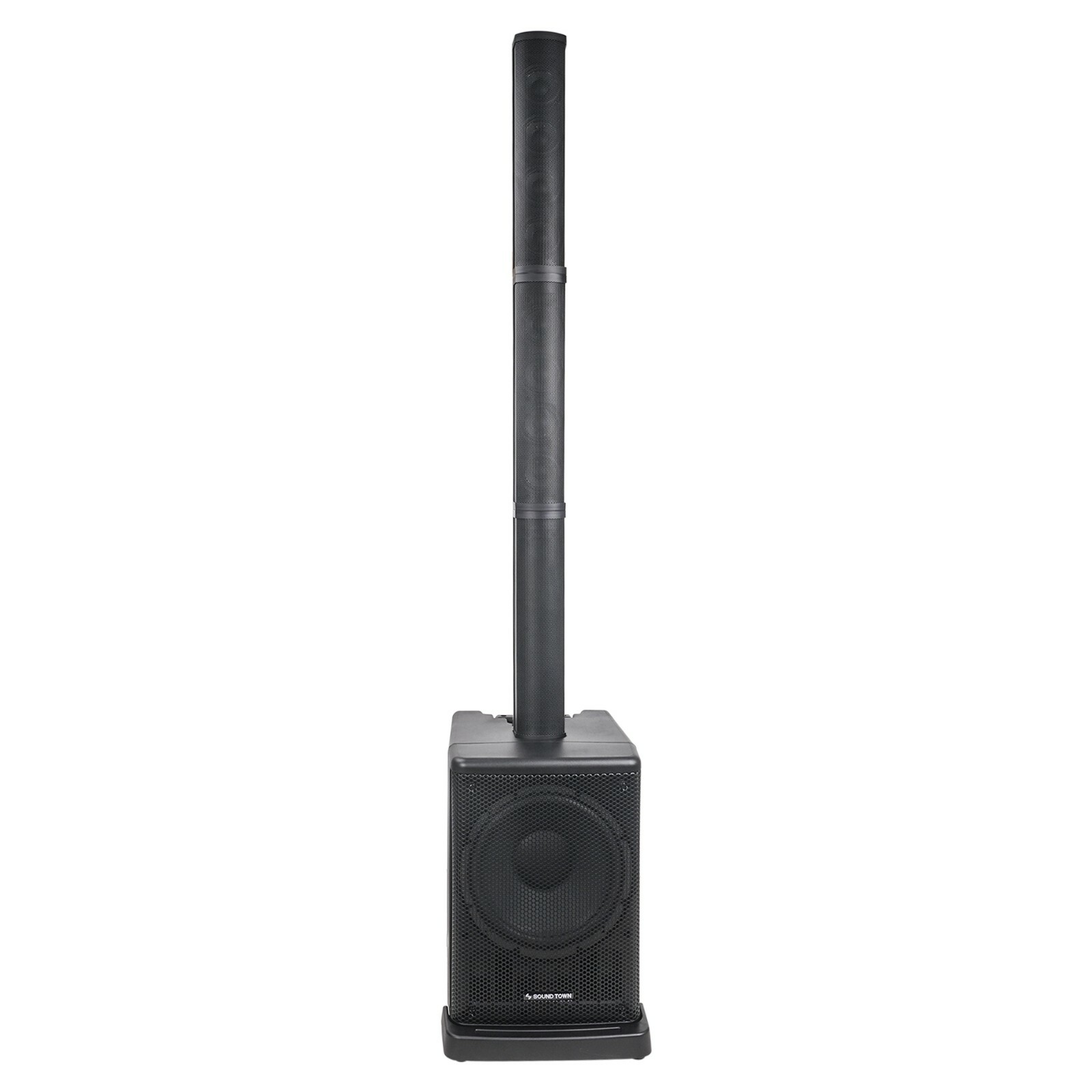 Sound Town Portable Column PA System with 12" Powered Sub, Bluetooth (CARPO-L2)