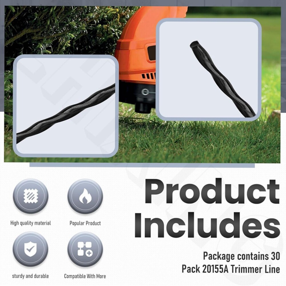 FOR EARTH-QUAKE STRING MOWER REPLACEMENT 21.25IN LINE - 30 PACK W