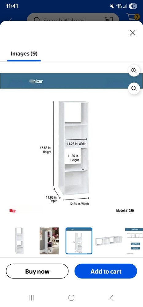 Closetmaid Decorative Stackable 4-Cube Cubeicals Organizer Storage, White